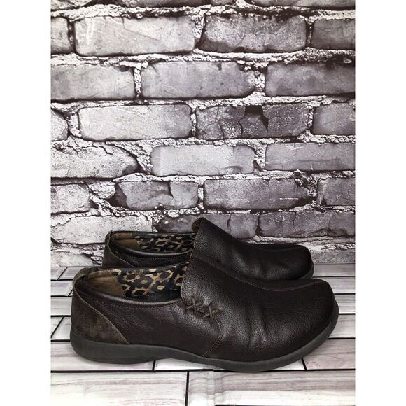 Abeo Eastbourne Dark Brown Leather Slip On Comfort Shoes Women’s Sz 10M US/41EU - Picture 5 of 16